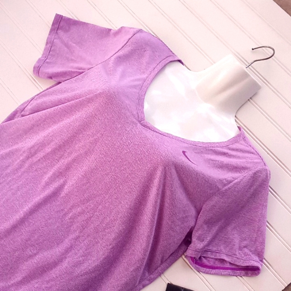 Nike Dri-Fit Striped V Neck  Tshirt
